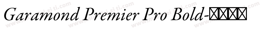 Garamond Premier Pro Bold字体转换